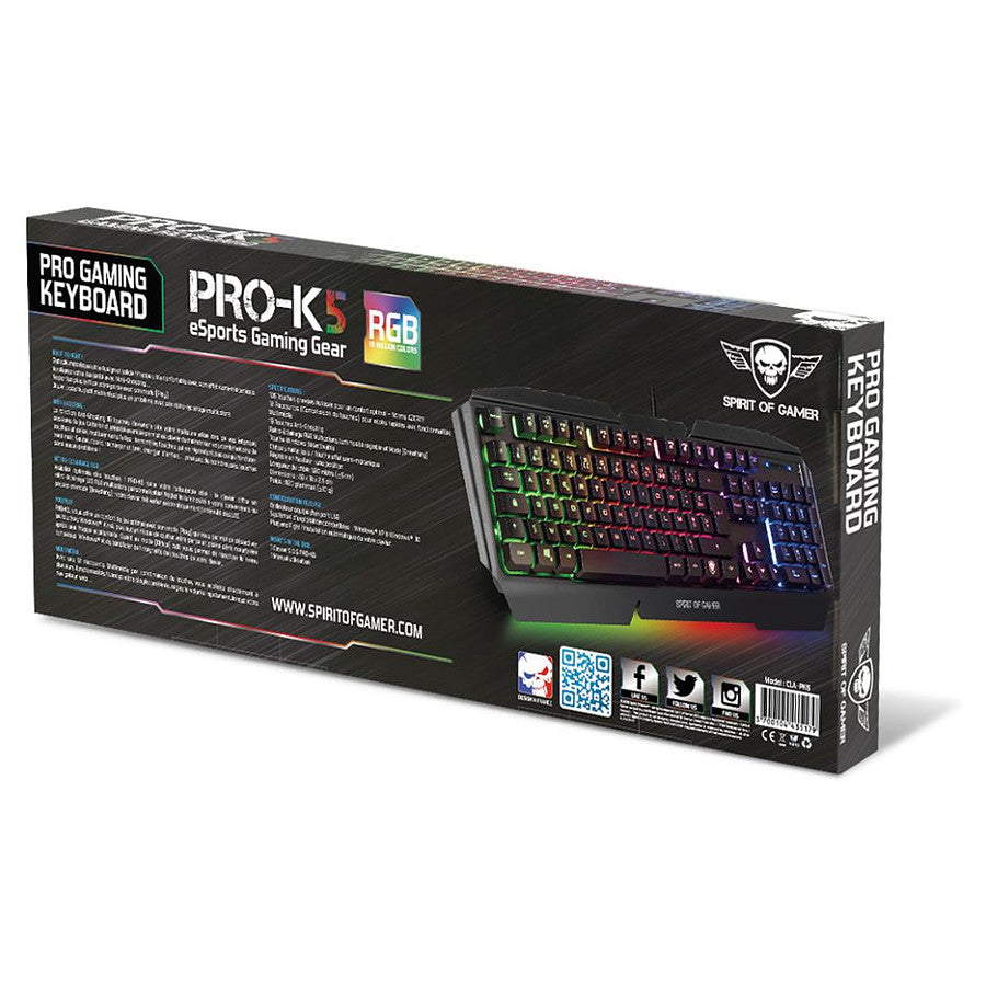 Spirit Of Gamer PRO-K5 prix maroc- Smartmarket.ma