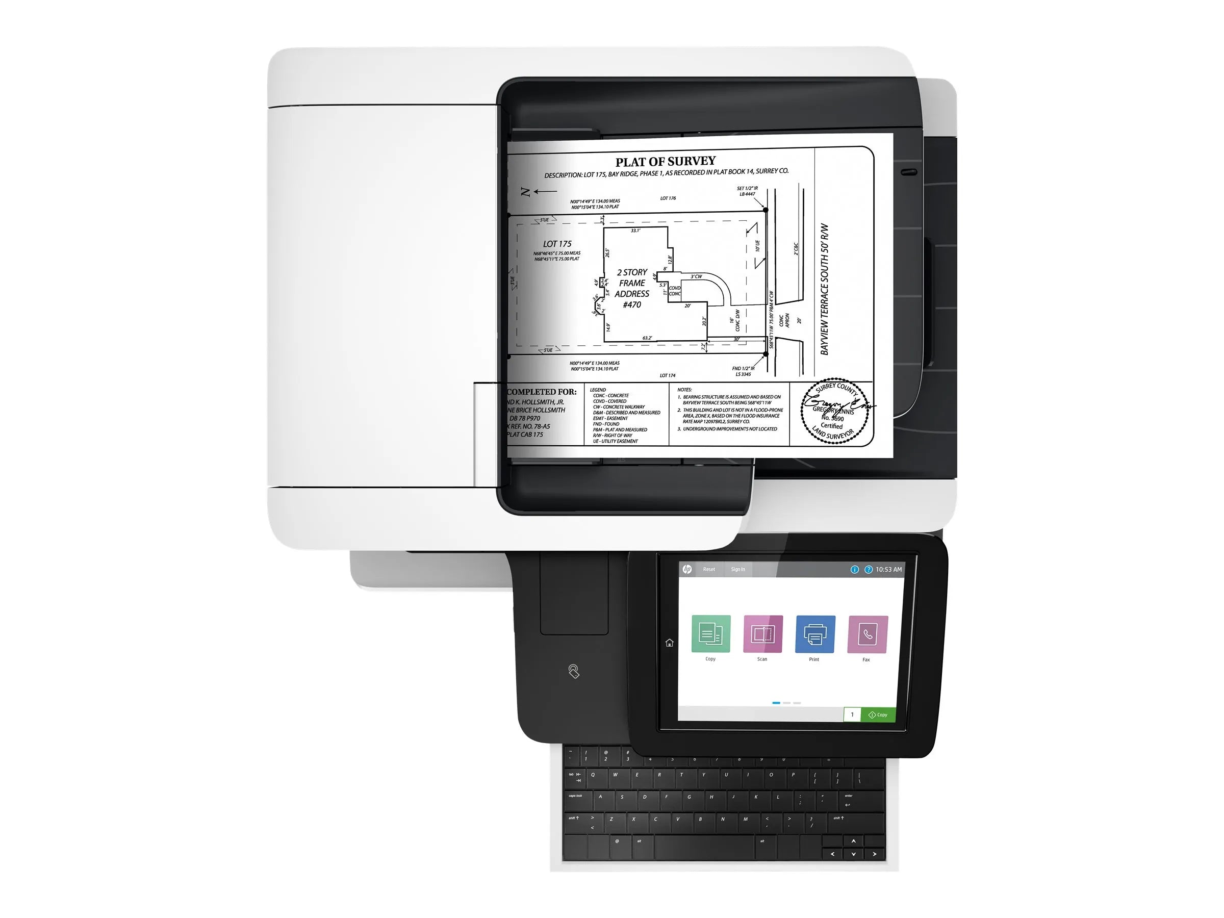 HP LaserJet Enterprise Flow M528z Imprimante Multifonction Laser Monochrome prix maroc- Smartmarket.ma