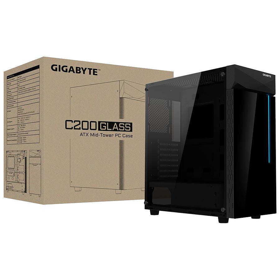 Gigabyte C200 Glass prix maroc- Smartmarket.ma