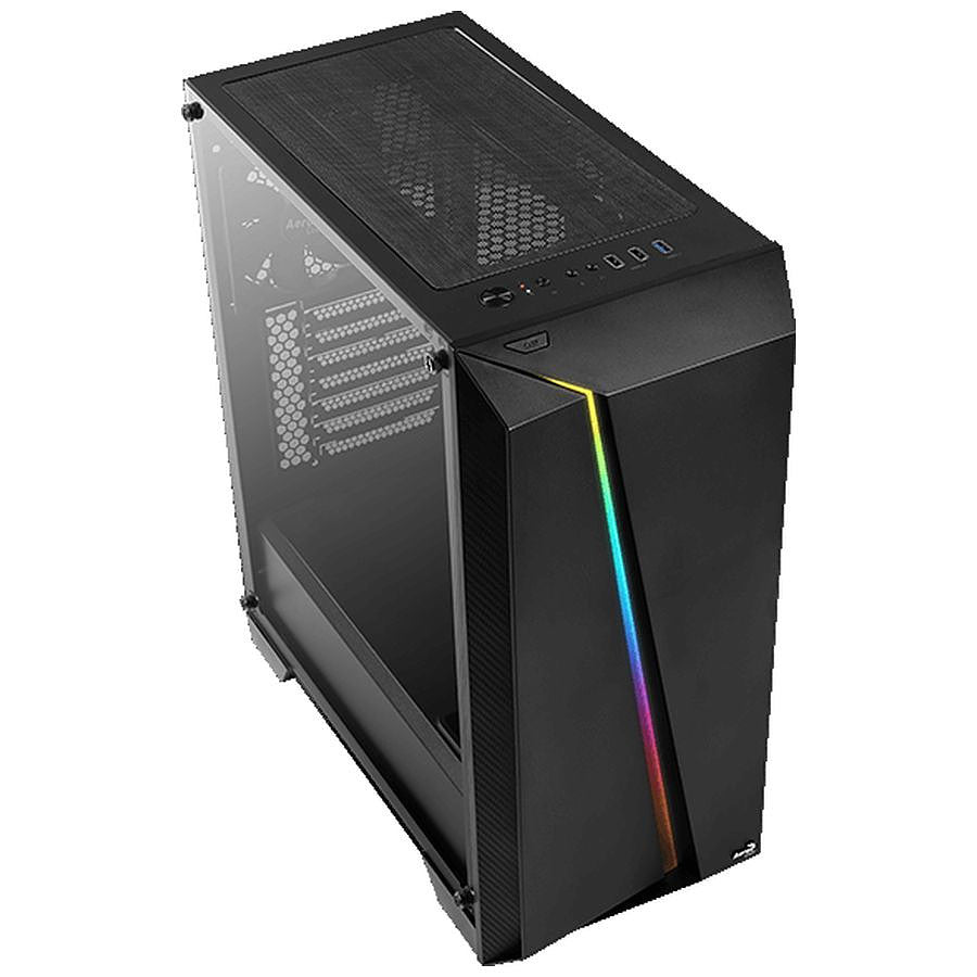 Aerocool Cylon Pro Trempered Glass - Noir prix maroc- Smartmarket.ma