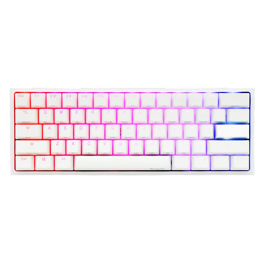 Ducky Channel One 2 Mini RGB - Blanc - Cherry MX Brown prix maroc- Smartmarket.ma