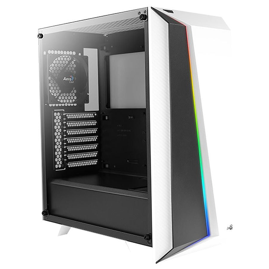 Aerocool Cylon Pro Trempered Glass - Blanc prix maroc- Smartmarket.ma