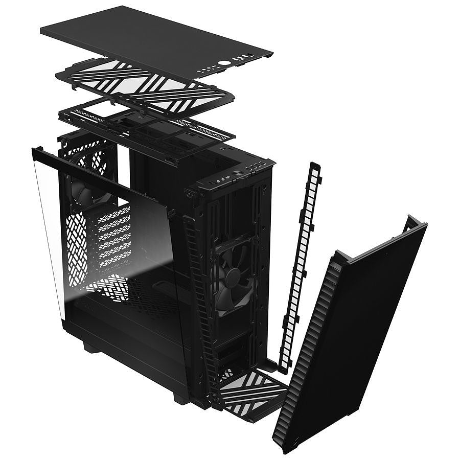 Fractal Design Define 7 Compact Light TG- Noir prix maroc- Smartmarket.ma