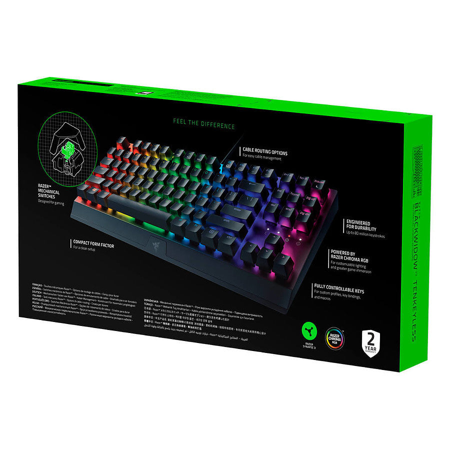 Razer BlackWidow V3 TKL - Razer Green prix maroc- Smartmarket.ma