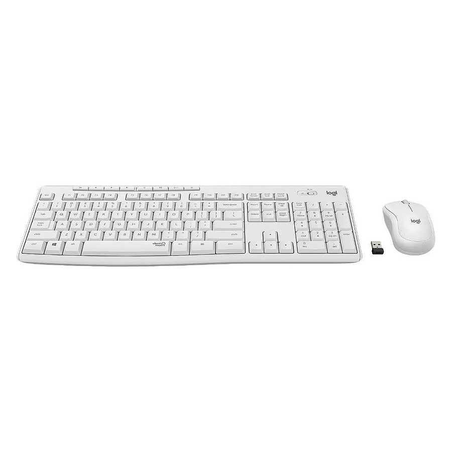 Logitech MK295 Silent - Blanc prix maroc- Smartmarket.ma