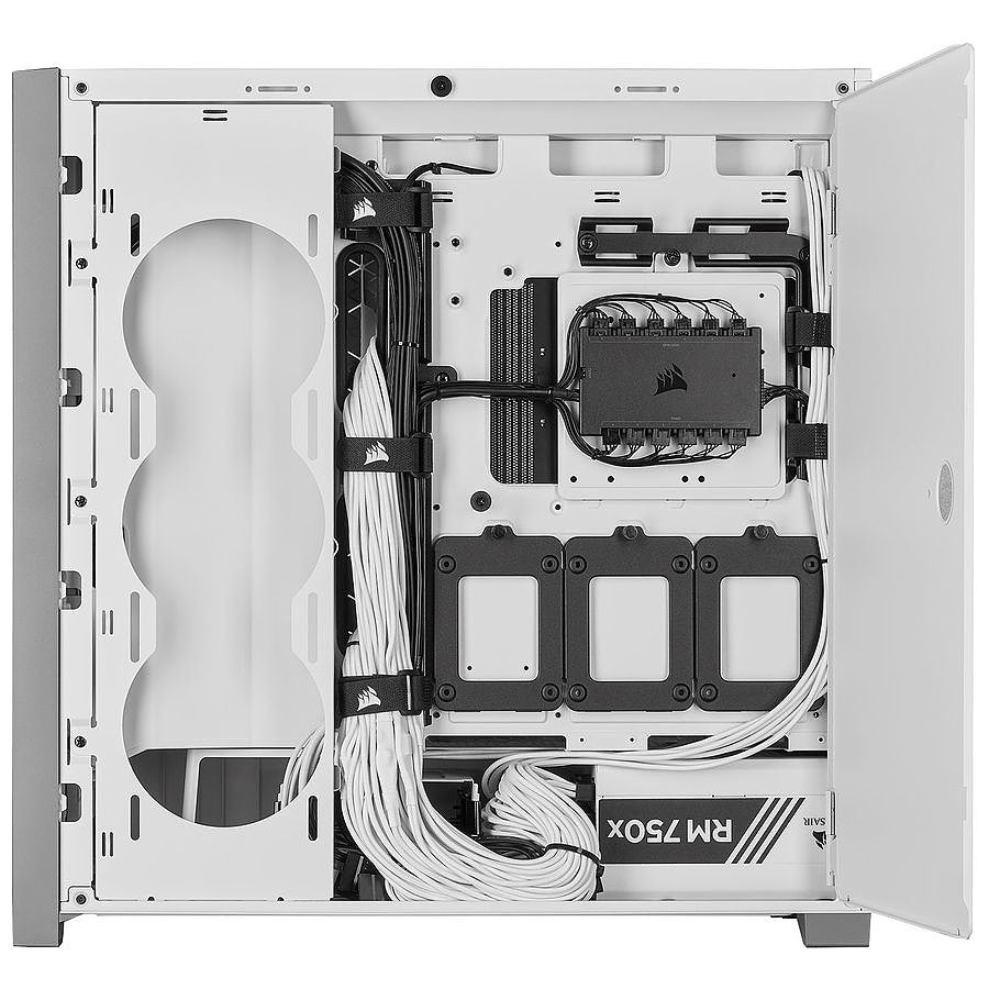 Corsair iCUE 5000X RGB Tempered Glass - Blanc prix maroc- Smartmarket.ma