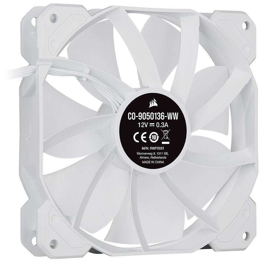 Corsair SP120 RGB ELITE - Blanc prix maroc- Smartmarket.ma