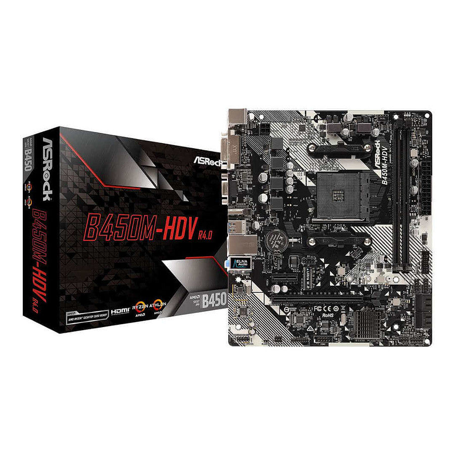 ASRock B450M-HDV R4.0 prix maroc- Smartmarket.ma