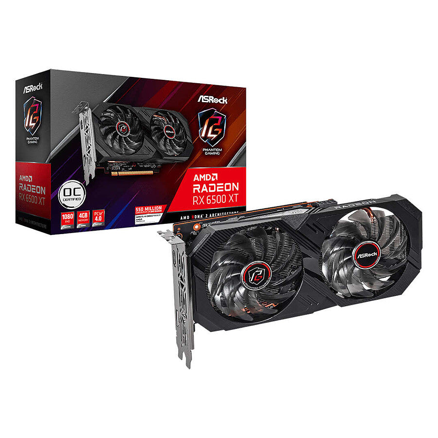 ASRock Radeon RX 6500 XT Phantom Gaming D prix maroc- Smartmarket.ma