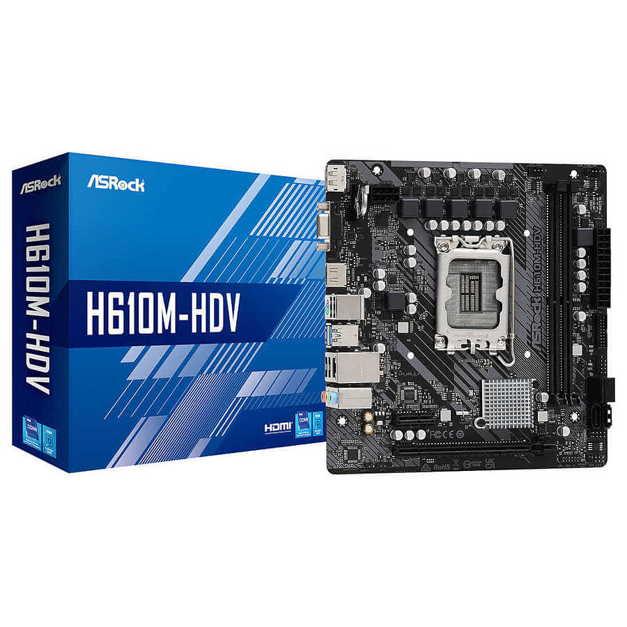 ASRock H610M-HDV prix maroc- Smartmarket.ma