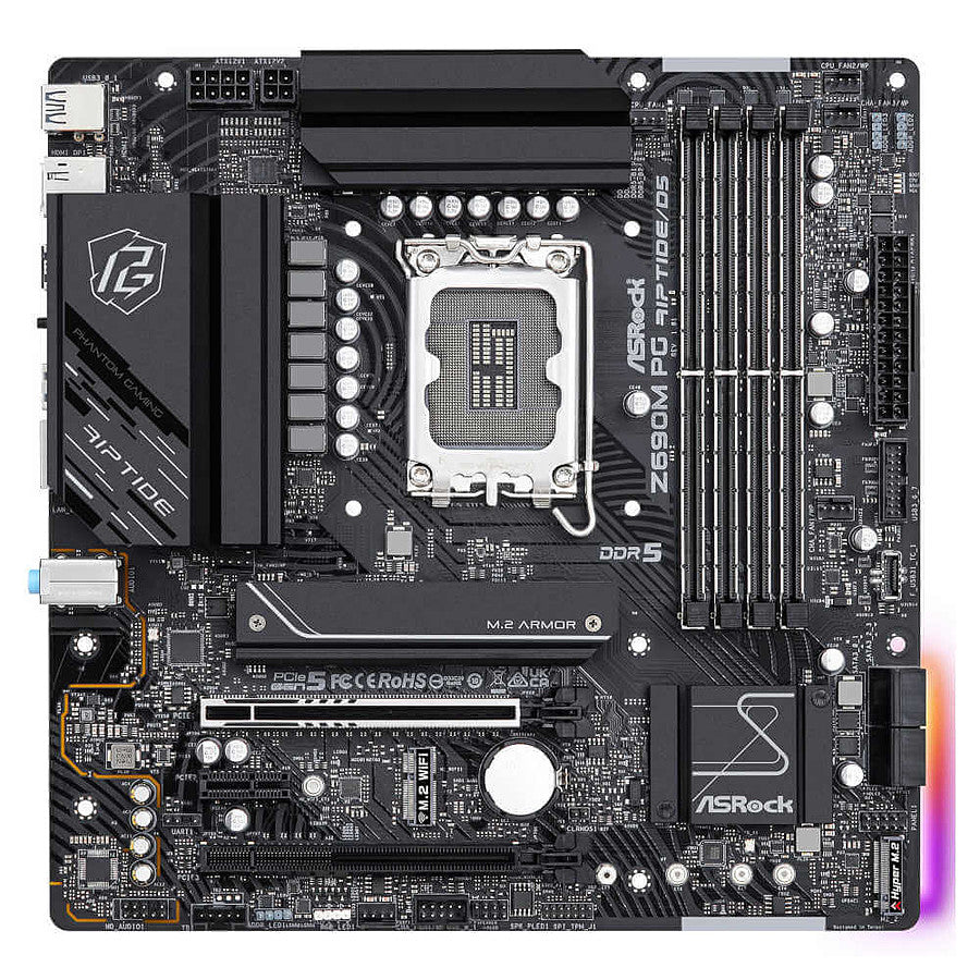 ASRock Z690M PG Riptide/D5 prix maroc- Smartmarket.ma