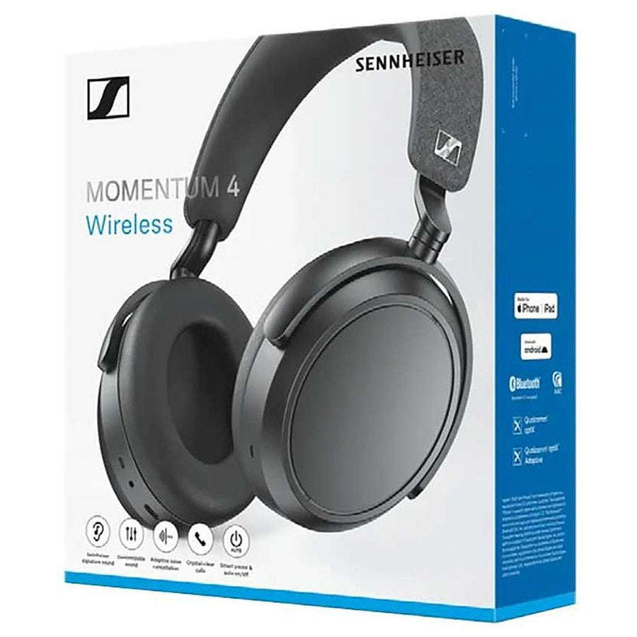 Sennheiser Momentum 4 Wireless Noir - Casque sans fil prix maroc- Smartmarket.ma