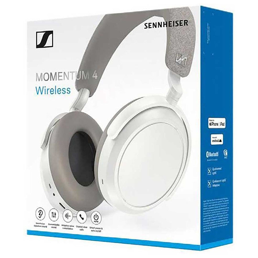 Sennheiser Momentum 4 Wireless Blanc - Casque sans fil prix maroc- Smartmarket.ma