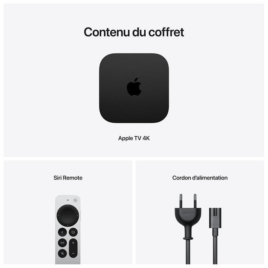 Apple TV 4K - 64 Go (2022) prix maroc- Smartmarket.ma