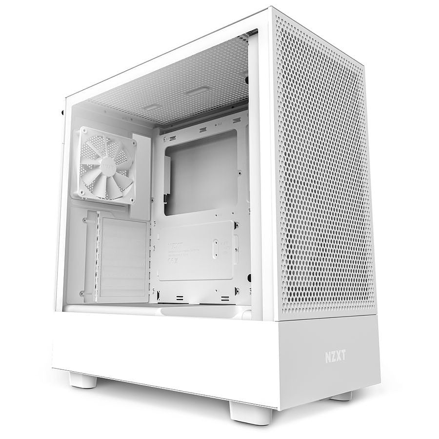 NZXT H5 Flow - Blanc prix maroc- Smartmarket.ma