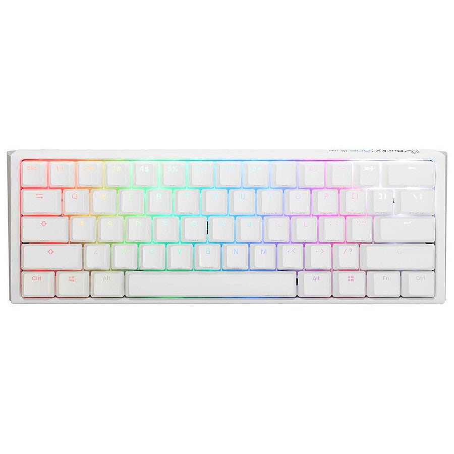 Ducky Channel One 3 Mini - White - Cherry MX Black prix maroc- Smartmarket.ma