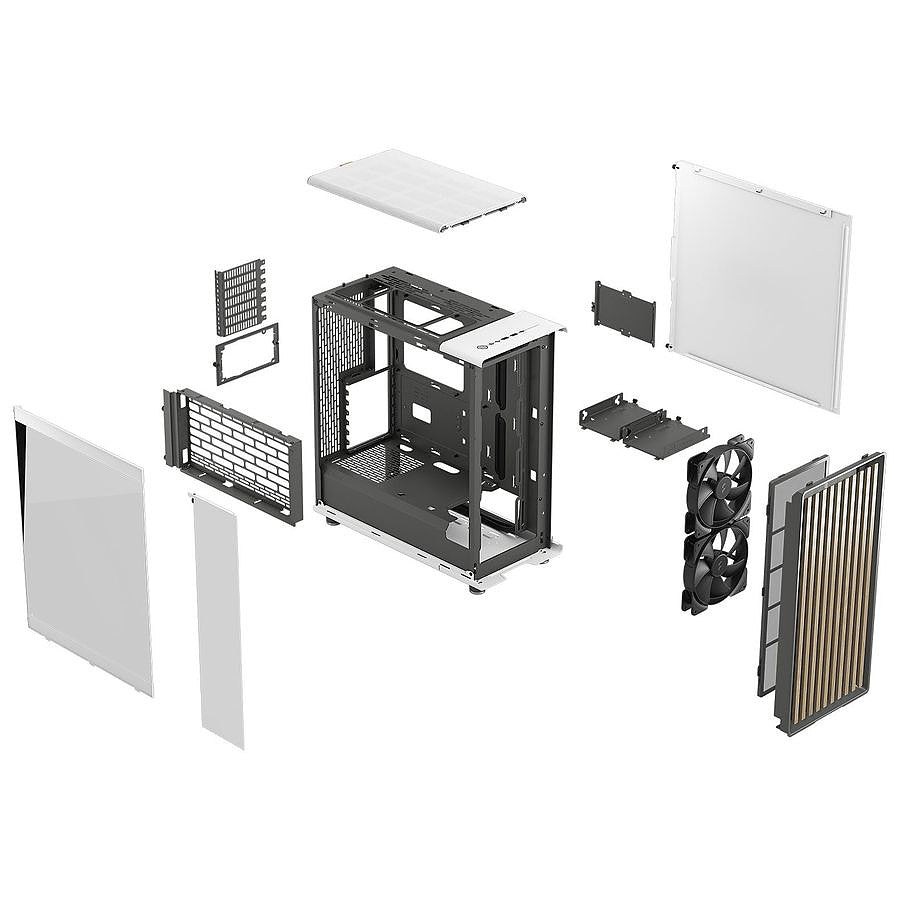 Fractal Design North TG - Blanc prix maroc- Smartmarket.ma