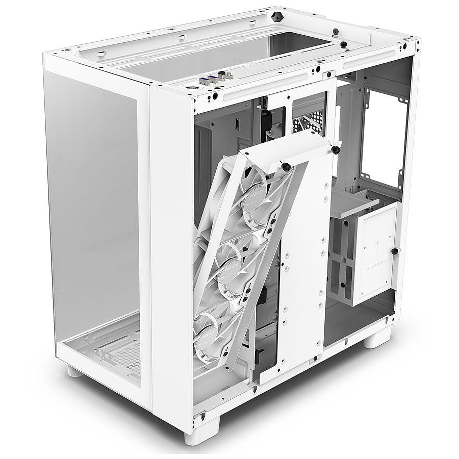 NZXT H9 Flow - Blanc prix maroc- Smartmarket.ma