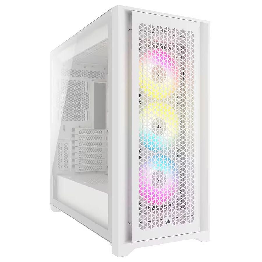 Corsair iCUE 5000D RGB Airflow - Blanc prix maroc- Smartmarket.ma