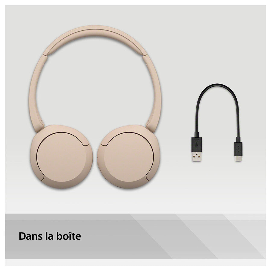 Sony WH-CH520 Beige prix maroc- Smartmarket.ma