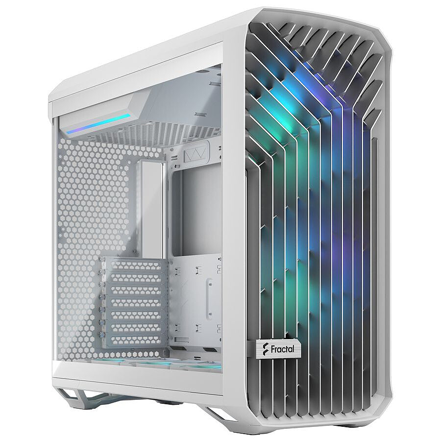 Fractal Design Torrent White TG RGB - Blanc prix maroc- Smartmarket.ma