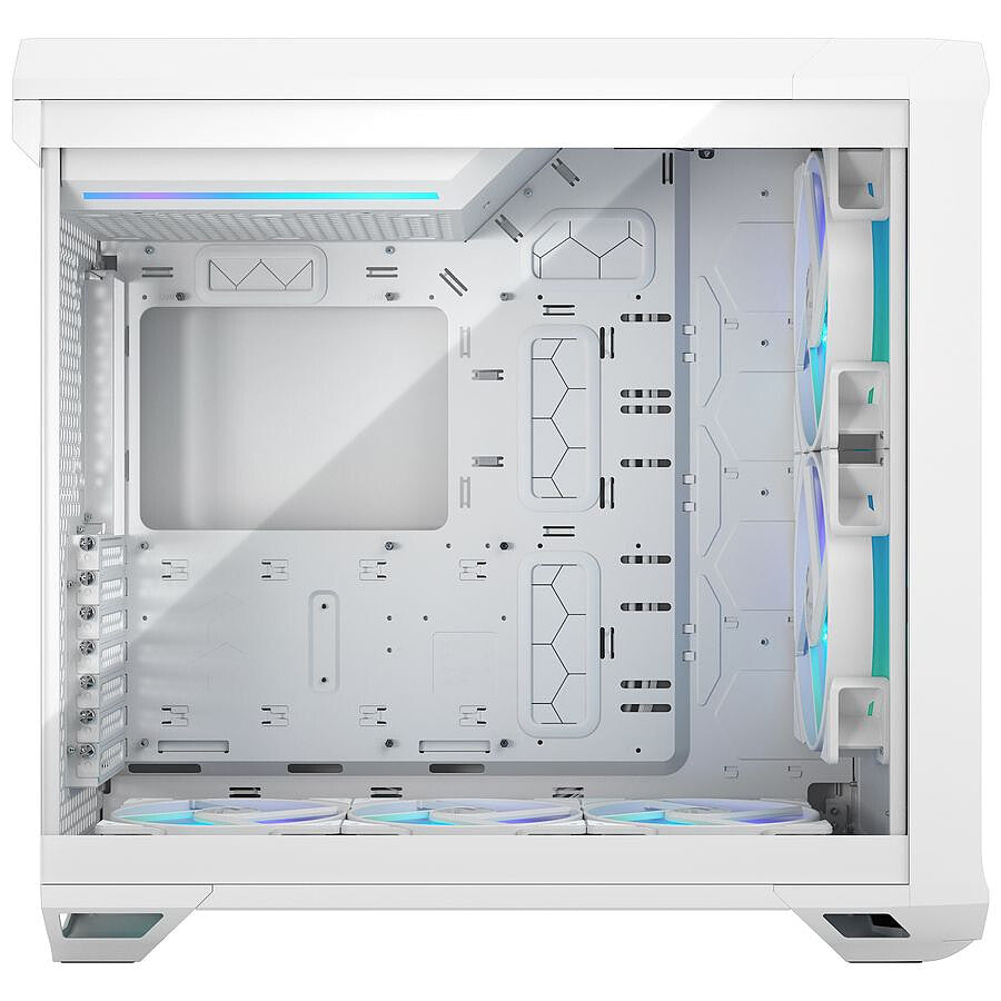 Fractal Design Torrent White TG RGB - Blanc prix maroc- Smartmarket.ma