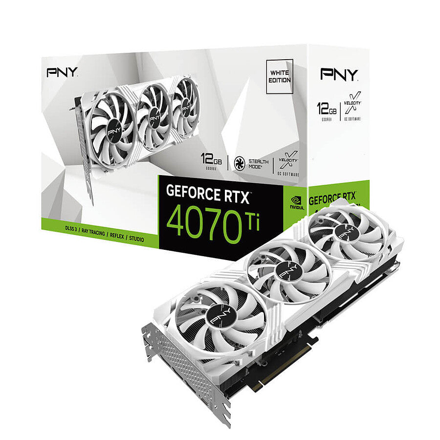 PNY GeForce RTX 4070 Ti Verto White Edition prix maroc- Smartmarket.ma