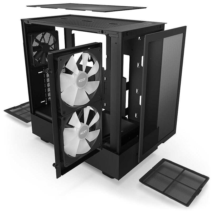 NZXT H5 Flow RGB - Noir prix maroc- Smartmarket.ma