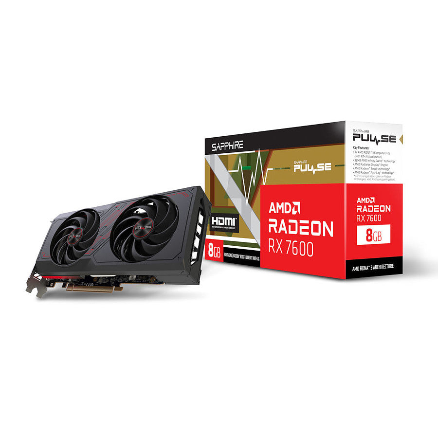 Sapphire Radeon RX 7600 Pulse prix maroc- Smartmarket.ma