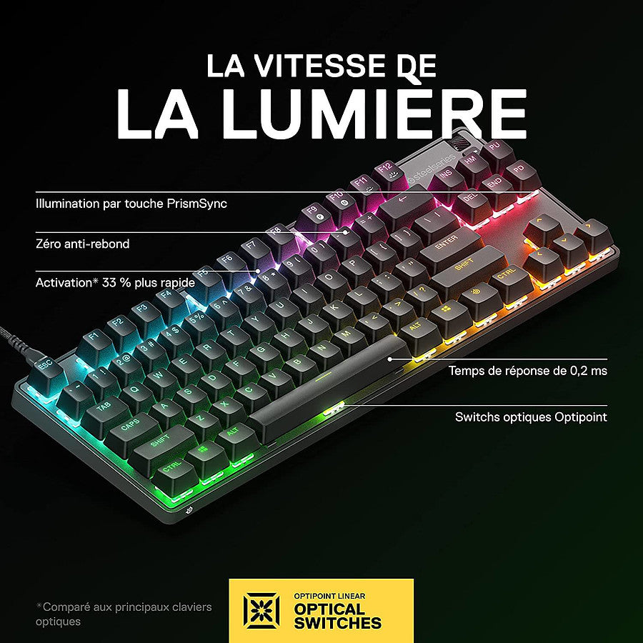 SteelSeries Apex 9 TKL - SteelSeries OptiPoint prix maroc- Smartmarket.ma