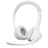 Logitech USB Headset H390 - Blanc cassé prix maroc- Smartmarket.ma