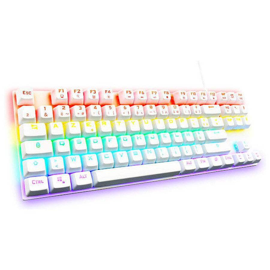 The G-Lab Keyz Mercury TKL - Blanc - Outemu Red prix maroc- Smartmarket.ma