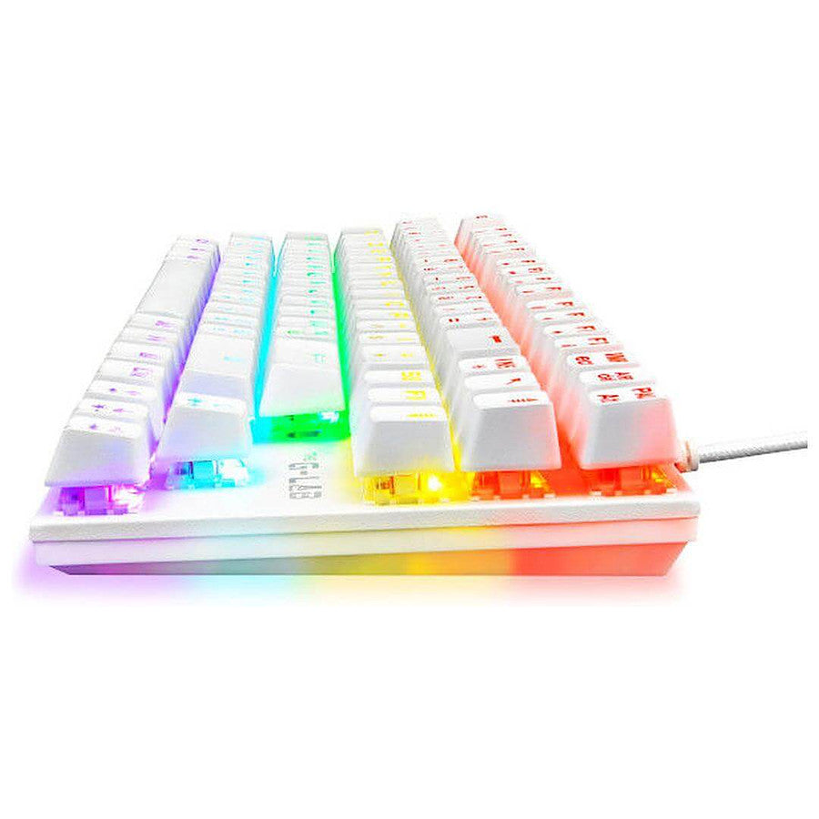 The G-Lab Keyz Mercury TKL - Blanc - Outemu Red prix maroc- Smartmarket.ma