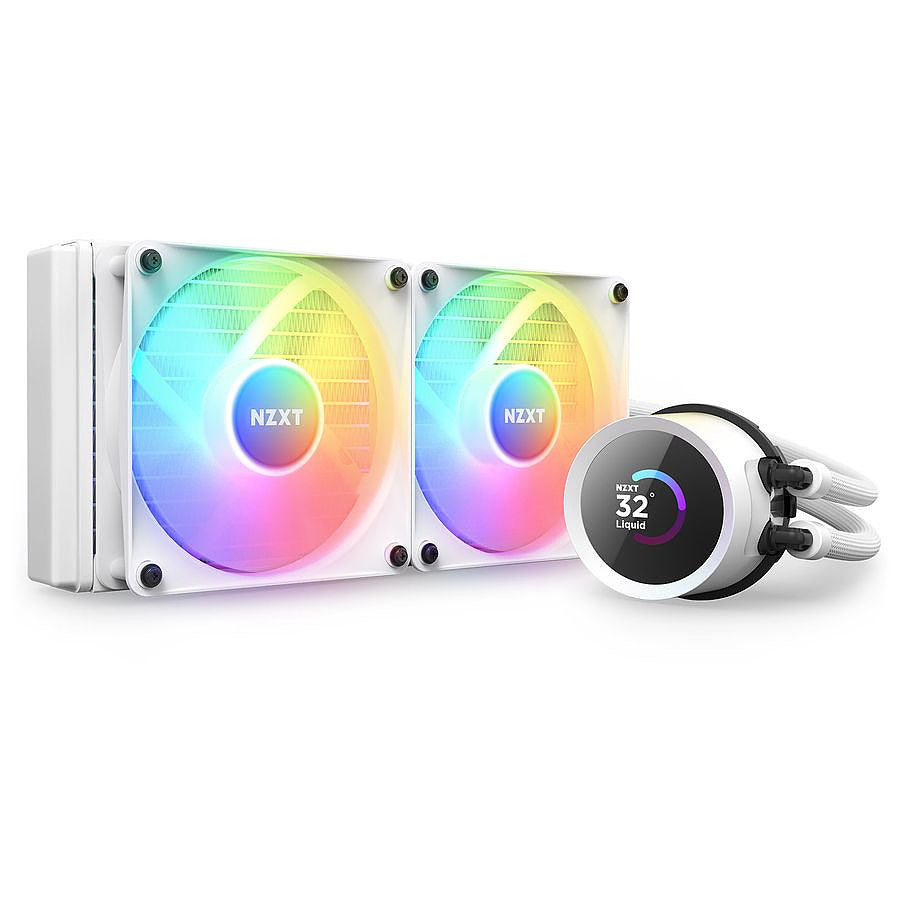 NZXT Kraken 240 RGB - Blanc prix maroc- Smartmarket.ma