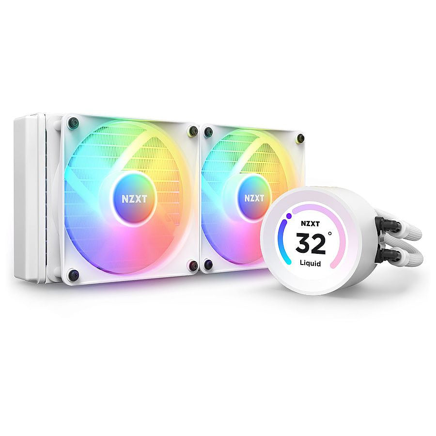 NZXT Kraken Elite 240 RGB - Blanc prix maroc- Smartmarket.ma