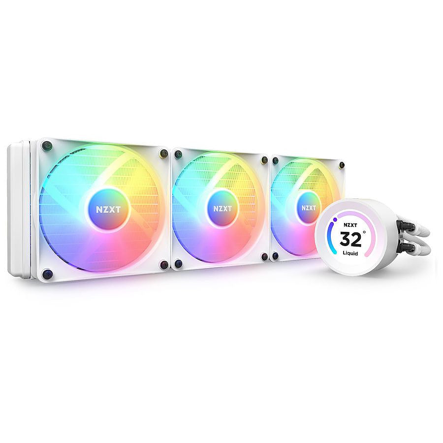 NZXT Kraken Elite 360 RGB - Blanc prix maroc- Smartmarket.ma