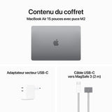 Apple MacBook Air M2 15 pouces (2023) Gris sidéral 8Go/512 Go (MQKQ3FN/A) prix maroc- Smartmarket.ma