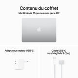 Apple MacBook Air M2 15 pouces (2023) Argent 8Go/512 Go (MQKT3FN/A) prix maroc- Smartmarket.ma