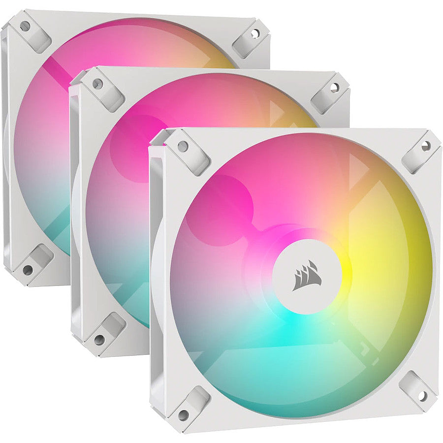 Corsair AR120 ICUE RGB Triple Pack - Blanc prix maroc- Smartmarket.ma