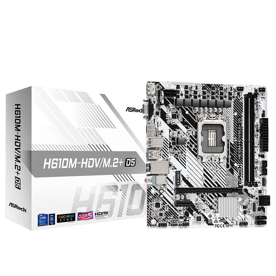 ASRock H610M-HDV/M.2+D5 prix maroc- Smartmarket.ma