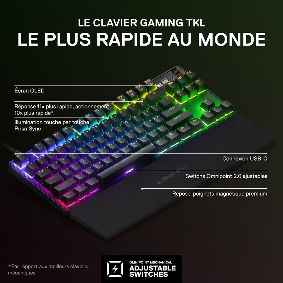 SteelSeries Apex Pro TKL 2023 - SteelSeries OmniPoint 2.0 prix maroc- Smartmarket.ma