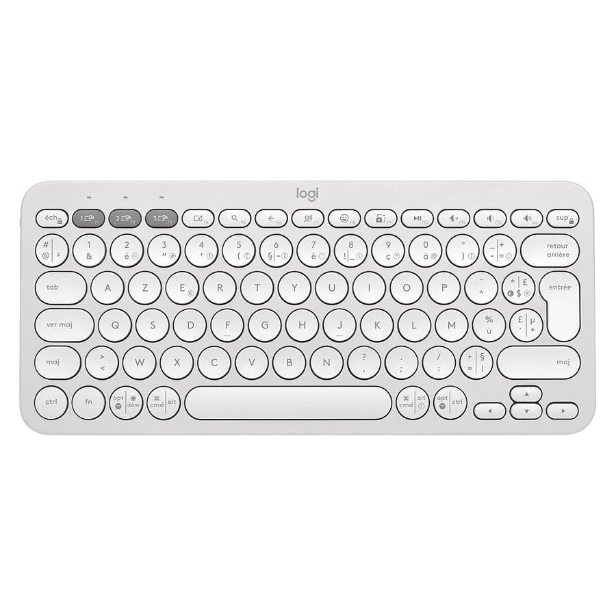 Logitech Pebble Keys 2 K380s - Blanc prix maroc- Smartmarket.ma