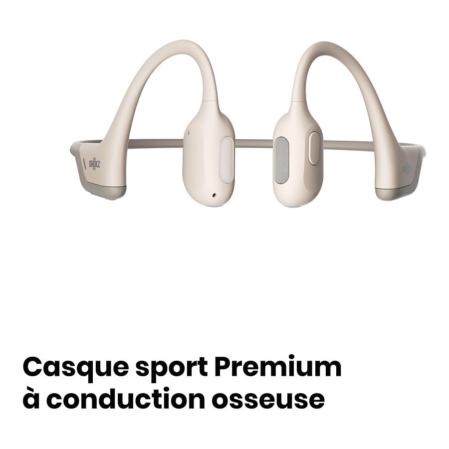 Shokz OpenRun Pro Mini Beige - Casque sans fil prix maroc- Smartmarket.ma