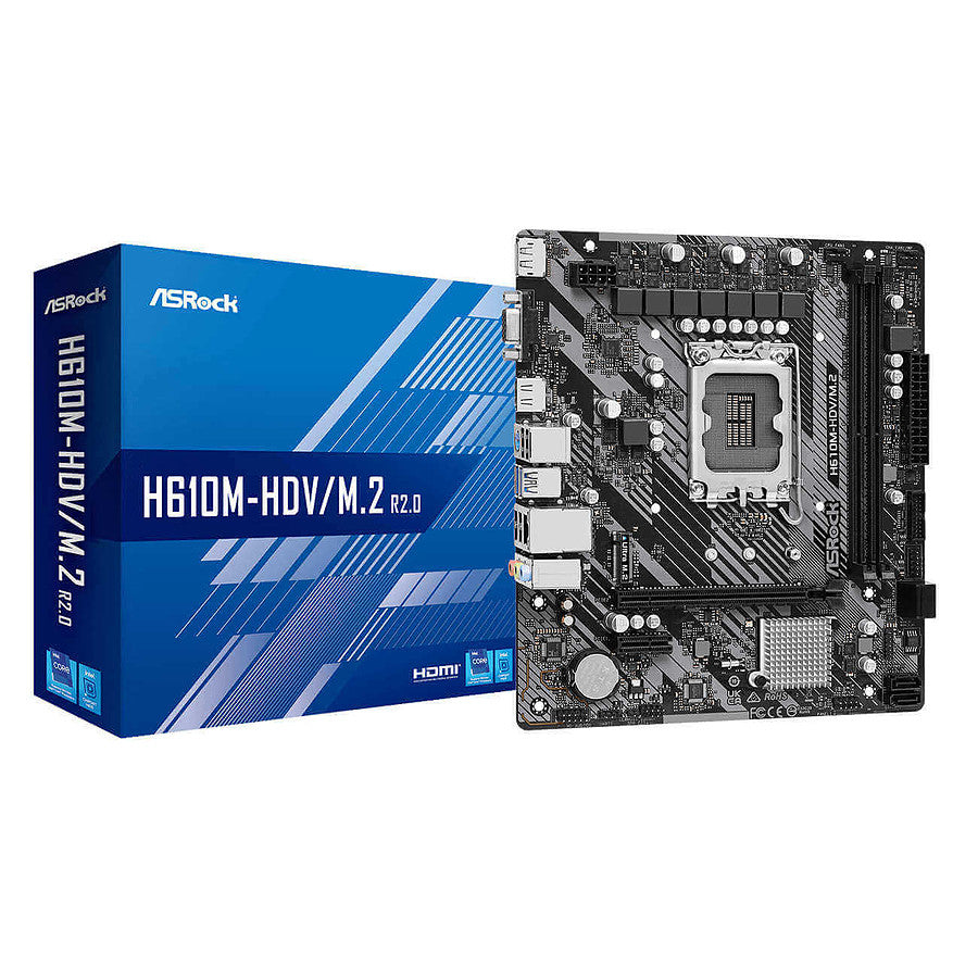 ASRock H610M-HDV/M.2 R2.0 prix maroc- Smartmarket.ma