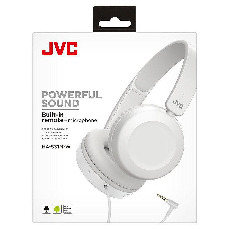 Casque Audio JVC HA-S31M Blanc - Casque audio - Maroc