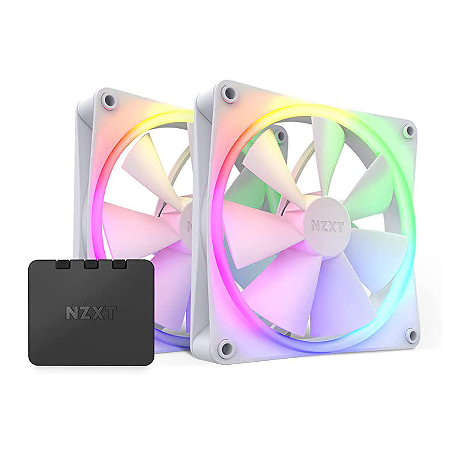 NZXT F140 RGB Twin Pack - Blanc prix maroc- Smartmarket.ma