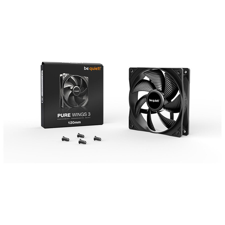 Ventilateur Boîtier be quiet! Pure Wings 3 120 mm PWM - Noir - Maroc