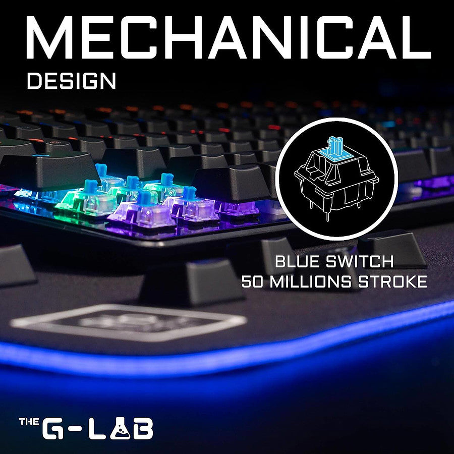 The G-Lab KEYZ Carbon EX - Outemu Blue prix maroc- Smartmarket.ma