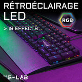 The G-Lab KEYZ Carbon EX - Outemu Blue prix maroc- Smartmarket.ma