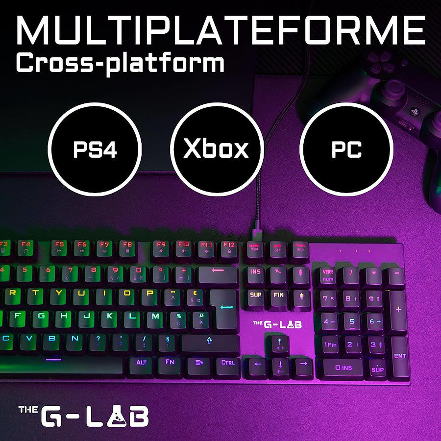 The G-Lab KEYZ Carbon EX - Outemu Blue prix maroc- Smartmarket.ma